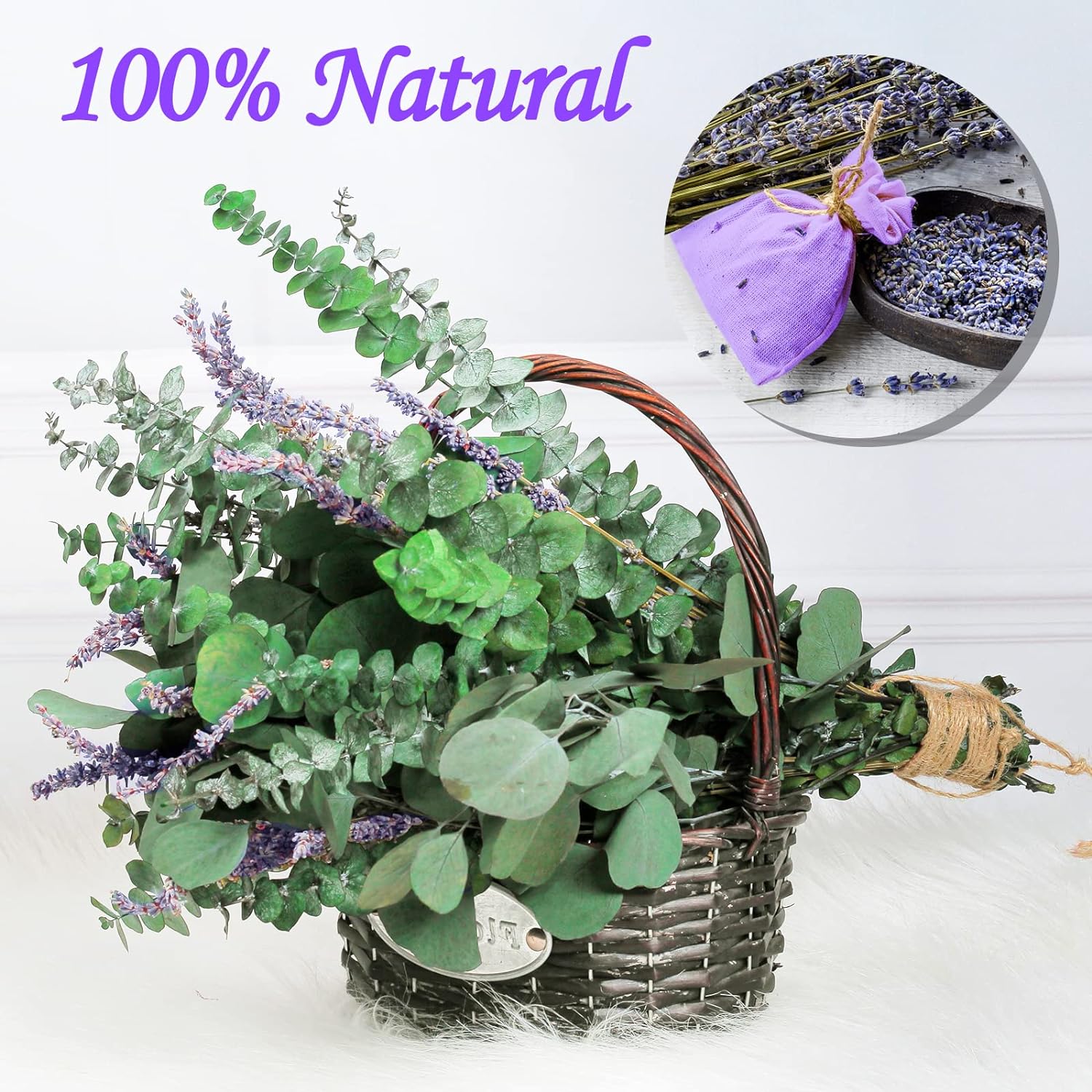 Fresh Eucalyptus and Lavender Shower Bunch